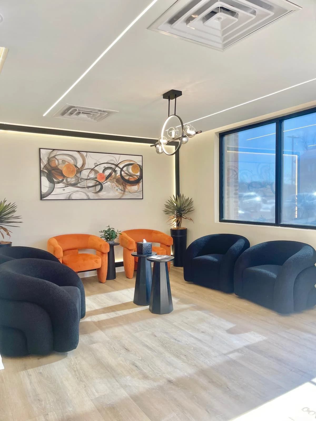 Welcoming patient waiting area